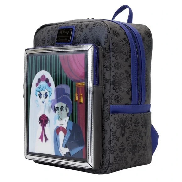 Disney Loungefly Haunted Mansion Black Widow Bride Backpack 🆕 - Picture 5 of 9
